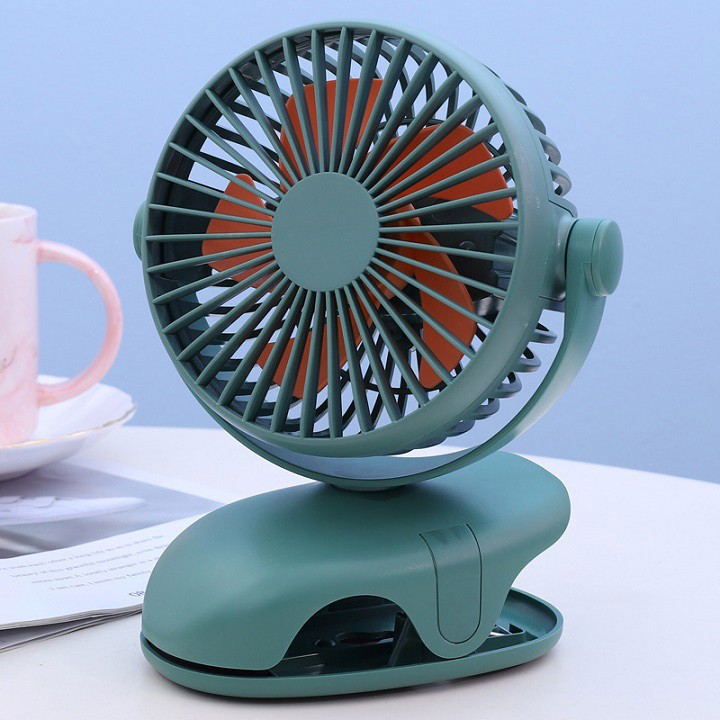 Quạt tích điện đế kẹp xoay 720 độ dành cho mọi lứa tuổi | BigBuy360 - bigbuy360.vn