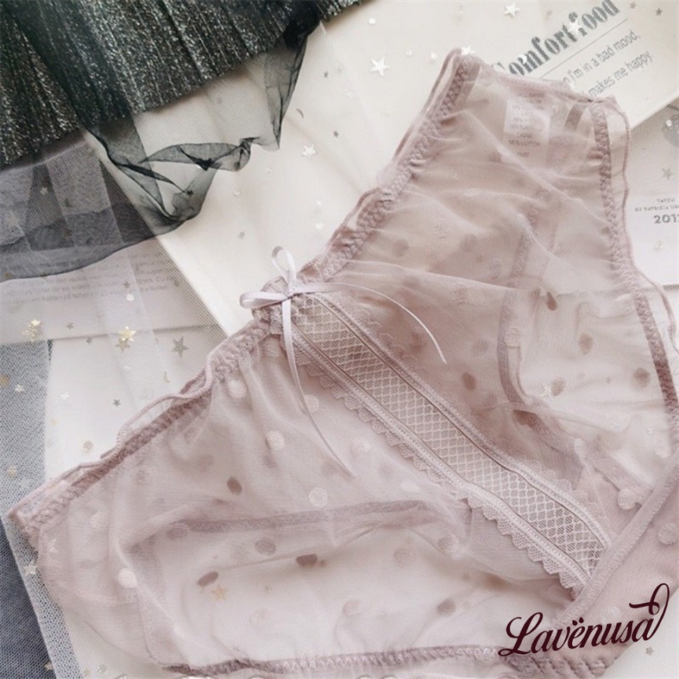 Quần lót nữ ren xuyên thấu cao cấp gợi cảm quyến rũ mềm mại LAVENUSA QL83