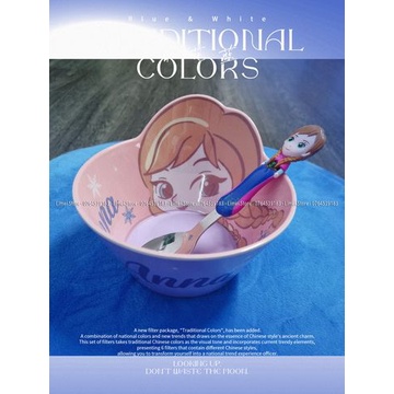 Set combo 2 món ăn uống chén muỗng Frozen Car Mickey Minnie Princess Disney cho trẻ em