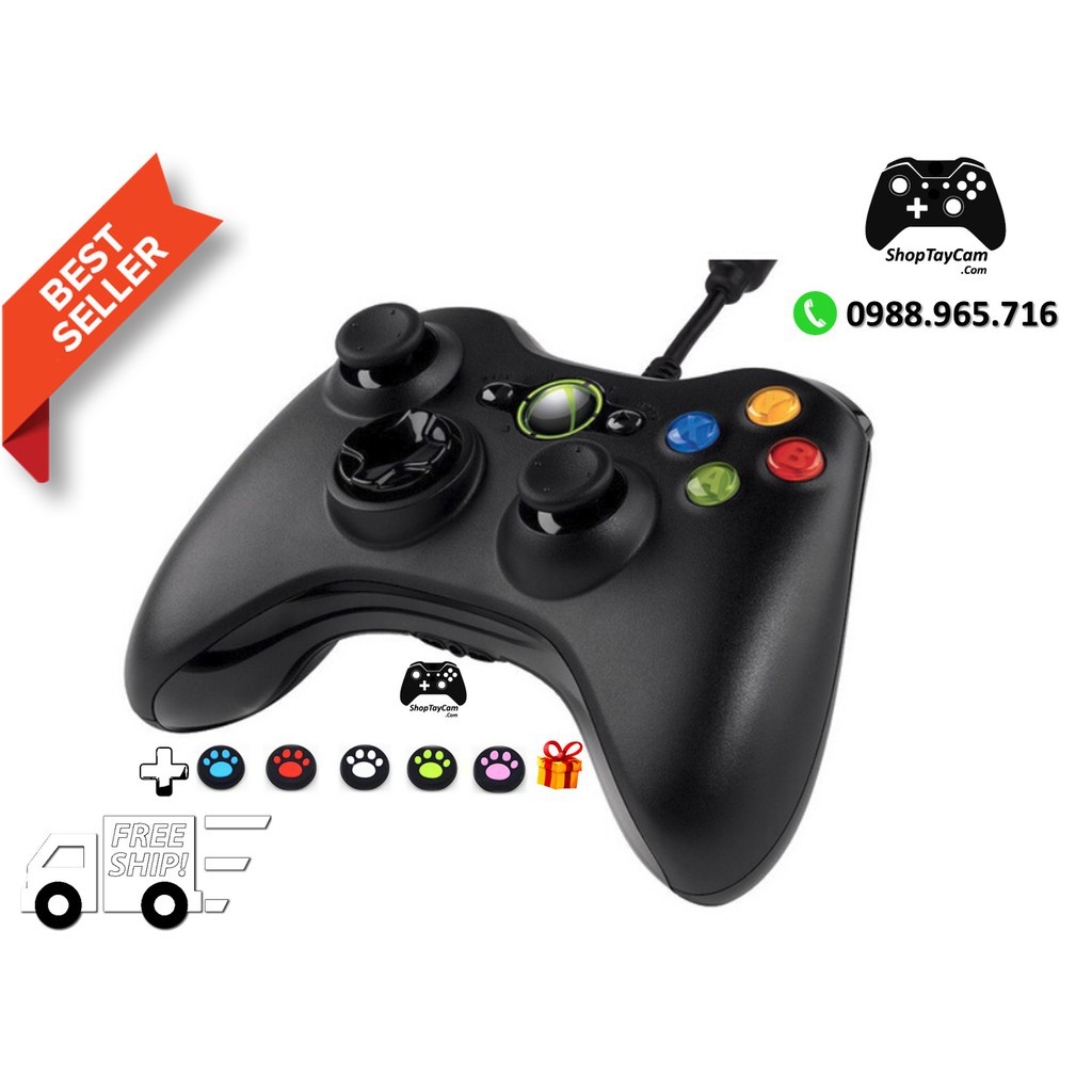 Tay Cầm Xbox 360 Controller Có Dây Chơi Game Cho PC / FO3 / FO4 Loại Thường - Hàng nhập khẩu