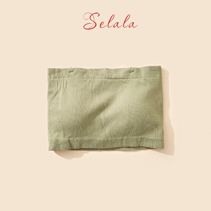 Áo 2 Dây Quây Selala 2 in1 Gân Tăm Có Sẵn Nâng Ngực Tôn Dáng 2D11