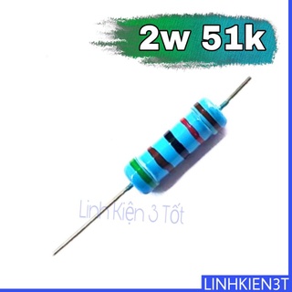 Điện trở 2w 1% 51k ohm chân đồng