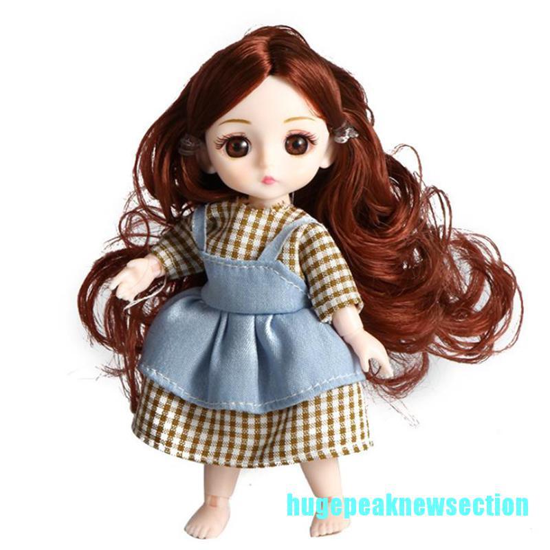 Búp Bê Bjd 16cm 13 Khớp Động Kèm Phụ Kiện