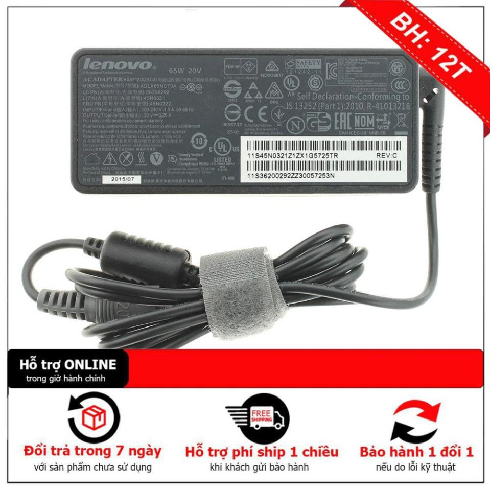 Sạc cho laptop Lenovo 20v-3.25a chân kim to