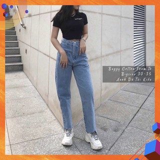 [Size 30-35] Quần Baggy Túi Hộp Trơn / Form To Dài, Lưng Cao