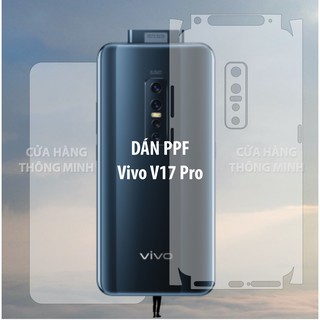 Dán PPF Vivo V17 Pro mặt trước, mặt sau, màn hình, mặt lưng Full viền