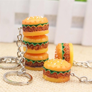 OKDEALS Khóa Hình Hamburger 3D Vui Nhộn