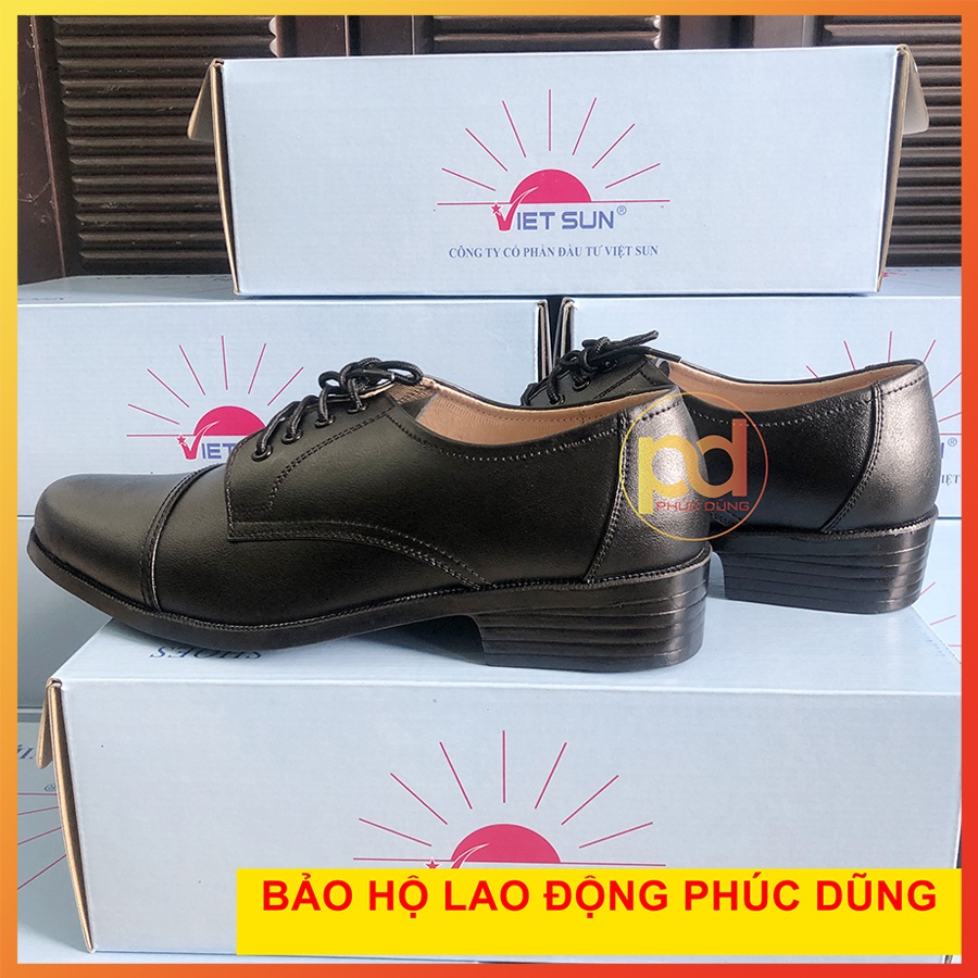 Giày tây nam da màu đen bảo vệ Việt Sun Vietsun đồng phục bảo vệ đẹp chuyên nghiệp sang trọng lịch lãm thời trang