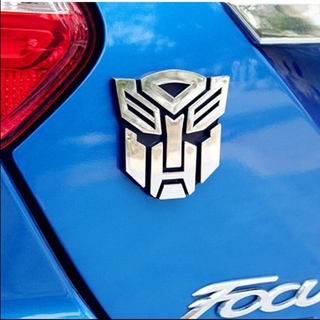 Miếng Dán Trang Trí Xe Hơi Hình Transformers Phản Quang 3D Độc Đáo