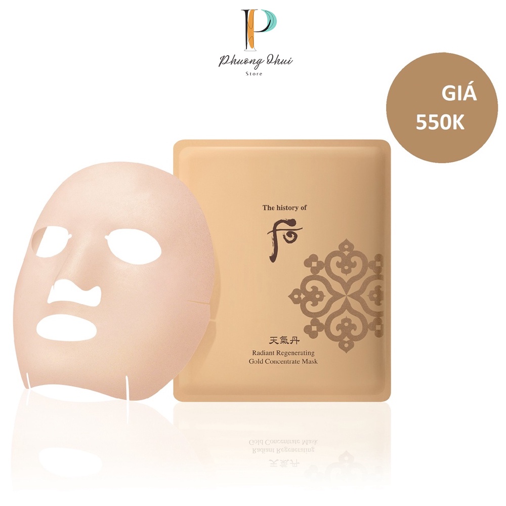 Mặt Nạ Tinh Chất Vàng Chống Lão Hóa Whoo Radiant Regenerating Gold Concentrate Mask