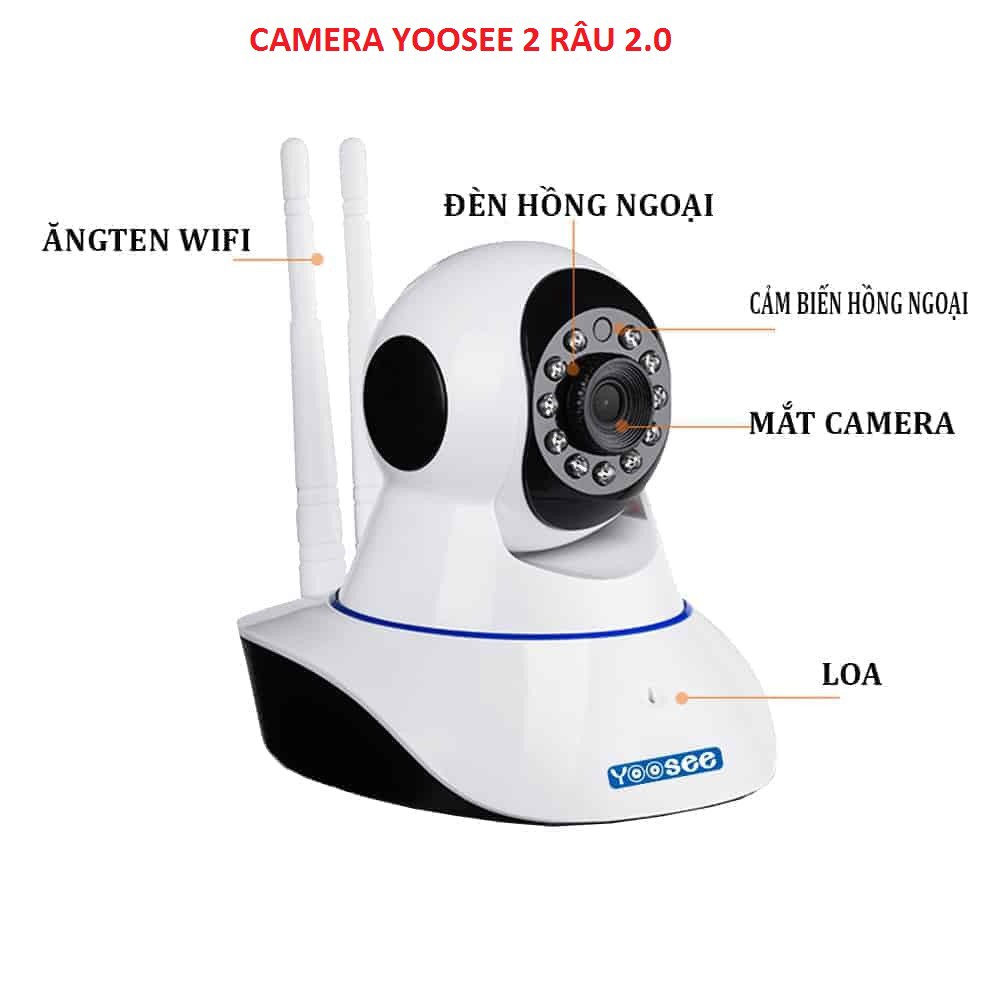 3 MẪU CAMERA YOOSEE 2.0 CAO CẤP TUYỂN CHỌN | FULL HD 1080P - Dễ Kết Nối Đa Thiết Bị | Lỗi 1 Đổi 1 - 50000