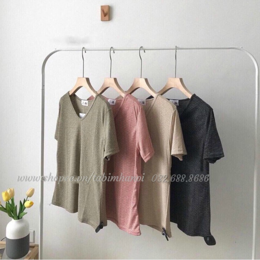 [ Combo ] Áo cotton xước kẻ nhỏ giá rẻ chất lượng