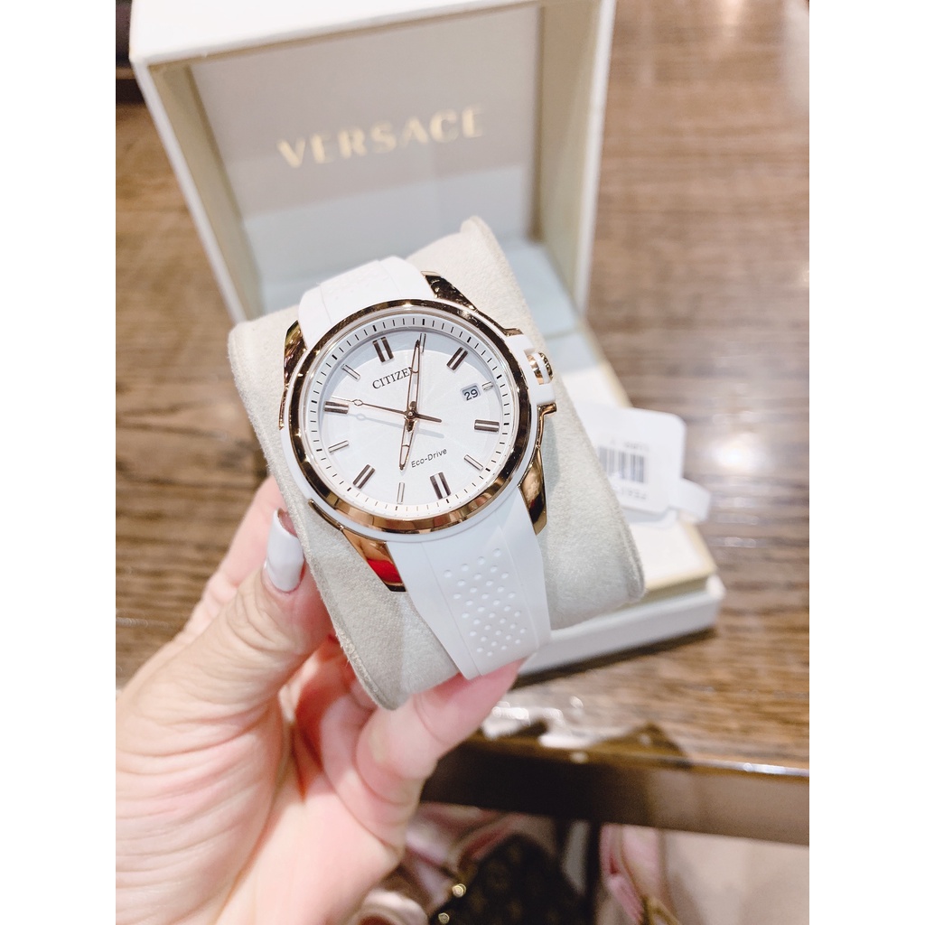 Đồng hồ nữ dây silicone Citizen FE6136 01A