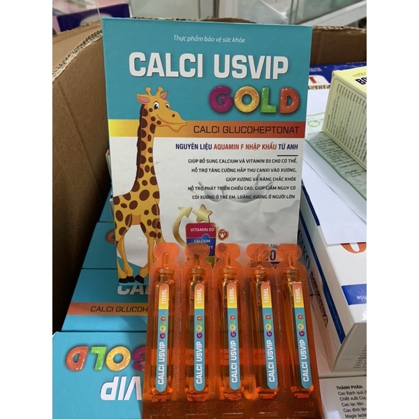 Ống CALCI USVIP GOLD bổ sung canxi d3