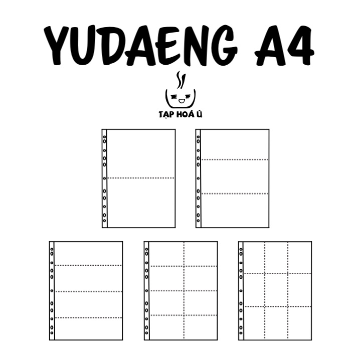 SHEET YUDAENG DÙNG CHO BINDER BÌA A4