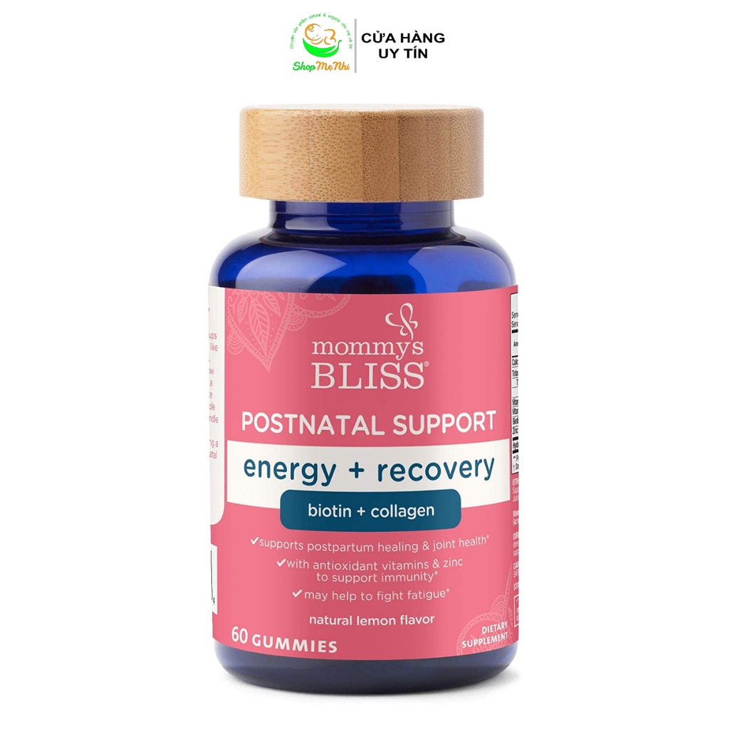 Kẹo vitamin cung cấp collagen và botion cho mẹ sau sinh Mommy's Bliss Postnatal Support 60 viên