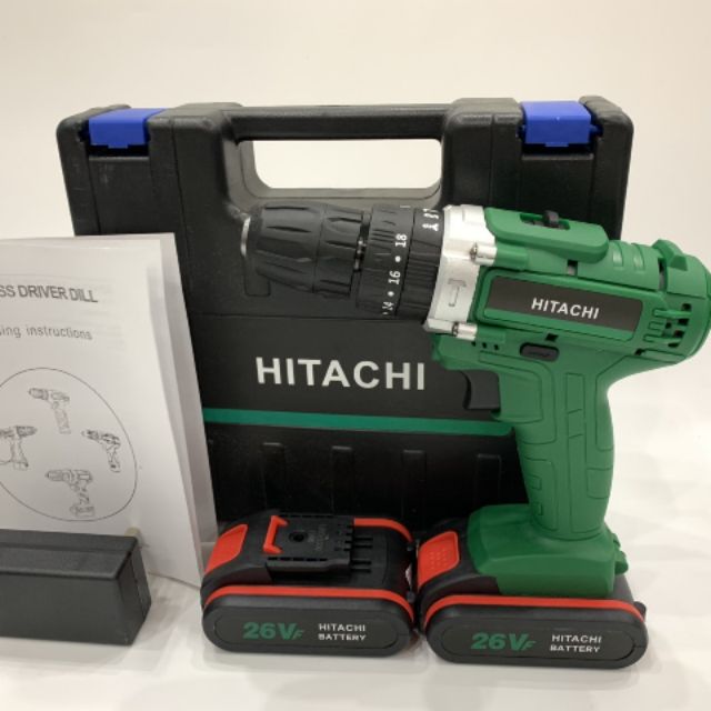 Máy khoan pin hitachi 26v có búa