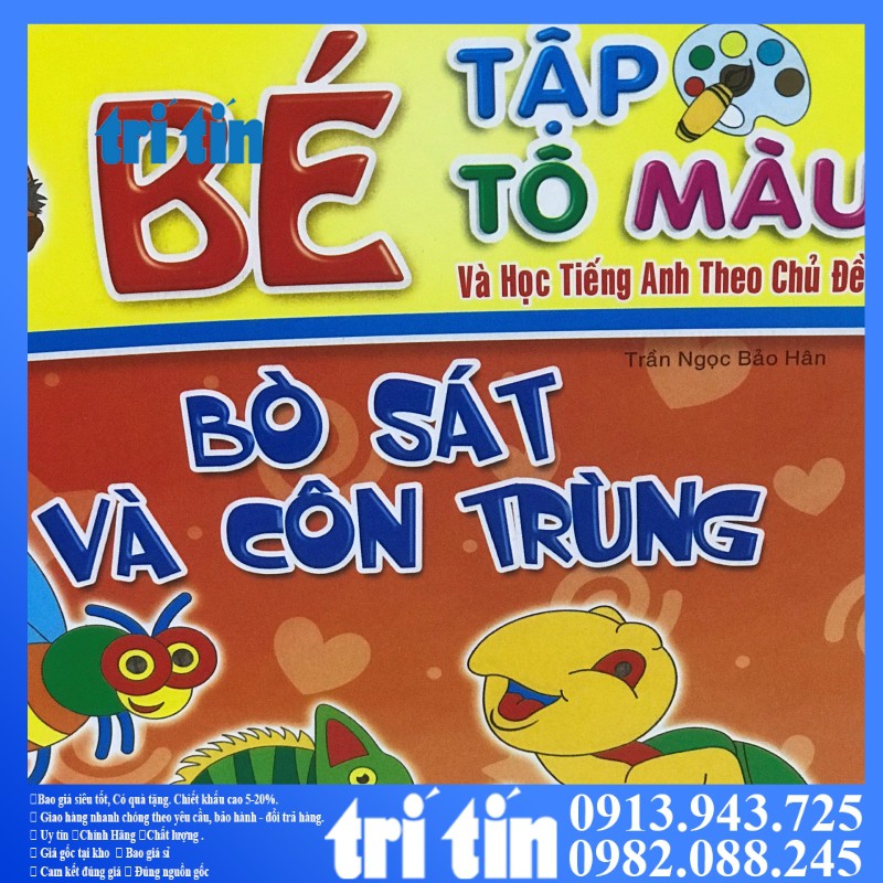 TẬP TÔ MÀU  THEO CHỦ ĐỀ CHO BÉ