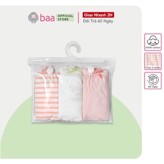 Set 3 quần lót cotton em bé, bộ quần chip thoáng khí cho bé gái từ 2 tuổi - ảnh sản phẩm 3