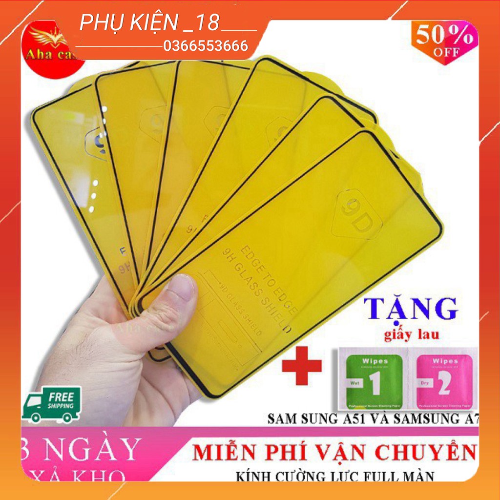 Kính cường lực samsung A51 và kính cường lực samsung a71 loại 9D full màn hình