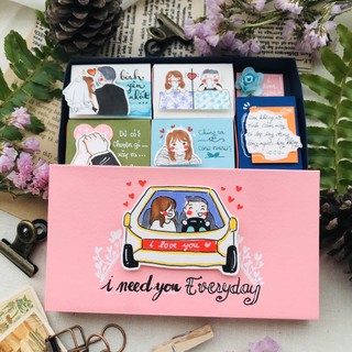 Set combo hộp diêm thông điệp thiết kế theo yêu cầu