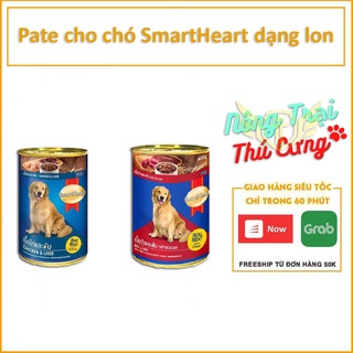 Pate cho chó dạng lon 400gr - Smartheart thức ăn mềm cho cún
