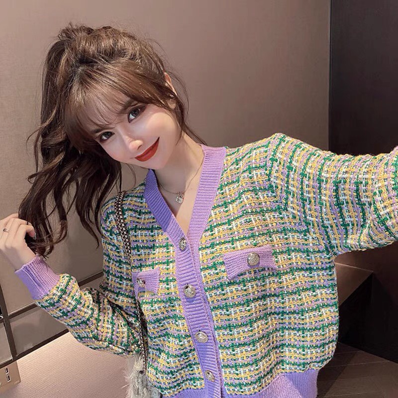 Áo cardigan len áo khoác len nữ  dệt kim chất dày ấm hàng Quảng Châu loại 1 phong cách Hàn Quốc | BigBuy360 - bigbuy360.vn