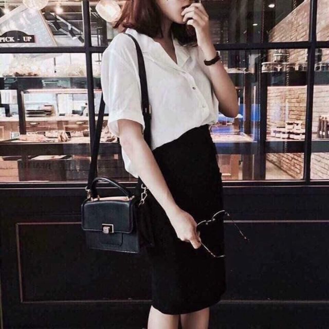 chân váy bút chì lưng cao | BigBuy360 - bigbuy360.vn