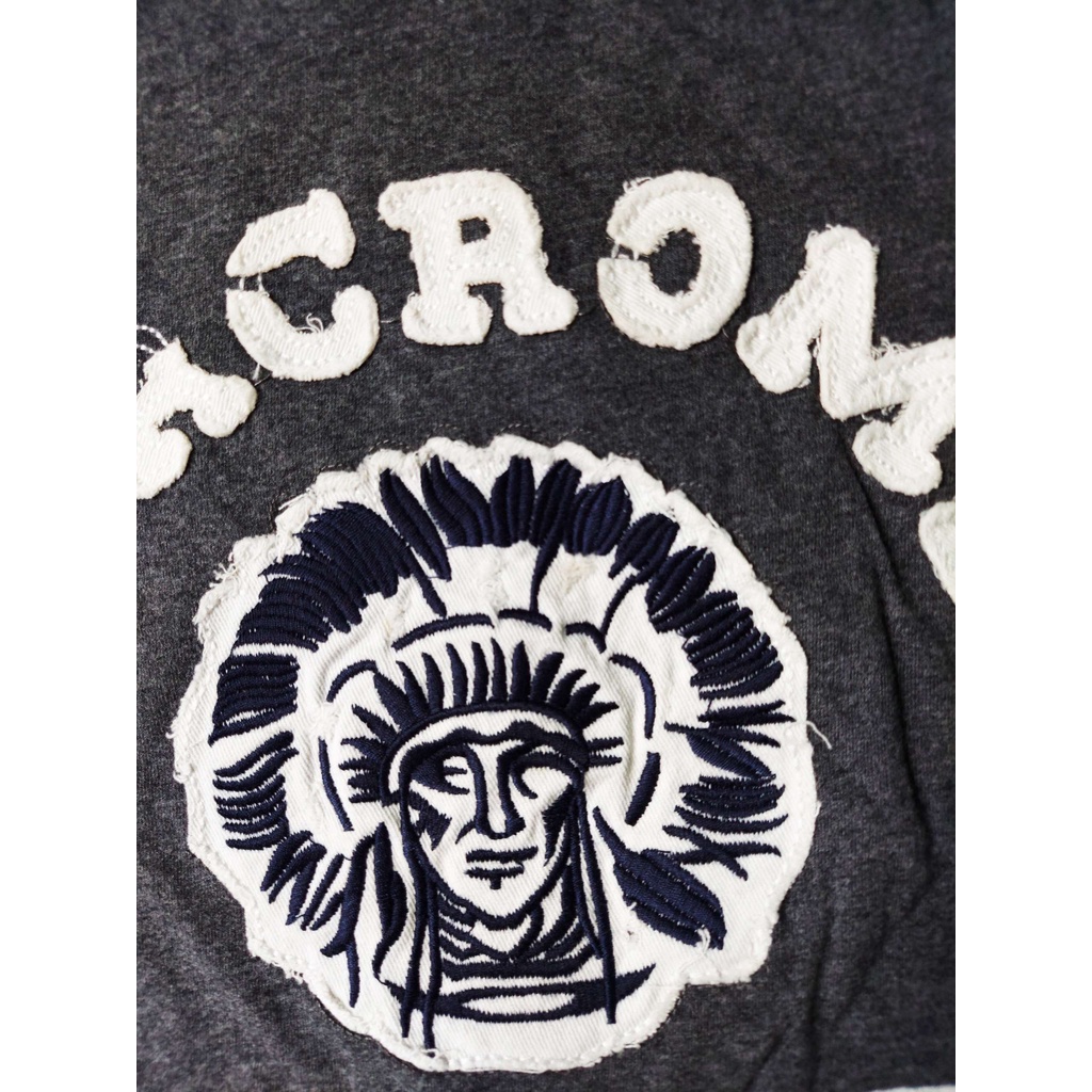 Áo thun thổ dân Abercrombie Gray new