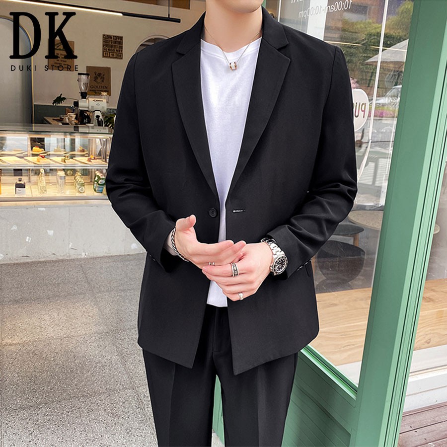 [SALE SỐC] Áo khoác blazer nam ,áo vest nam balzer nam phong cách Hàn Quốc LZB0011 - DUKI STORE