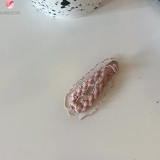 Set 2 kẹp tóc mái có ren siêu xinh