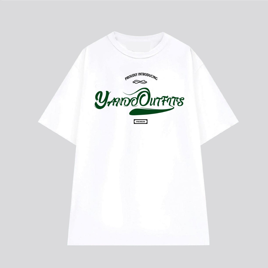 Áo Thun Tay Lỡ Nam Nữ Form Rộng YANDO OUTFITS Typeface AT204 Cotton 4 Chiều