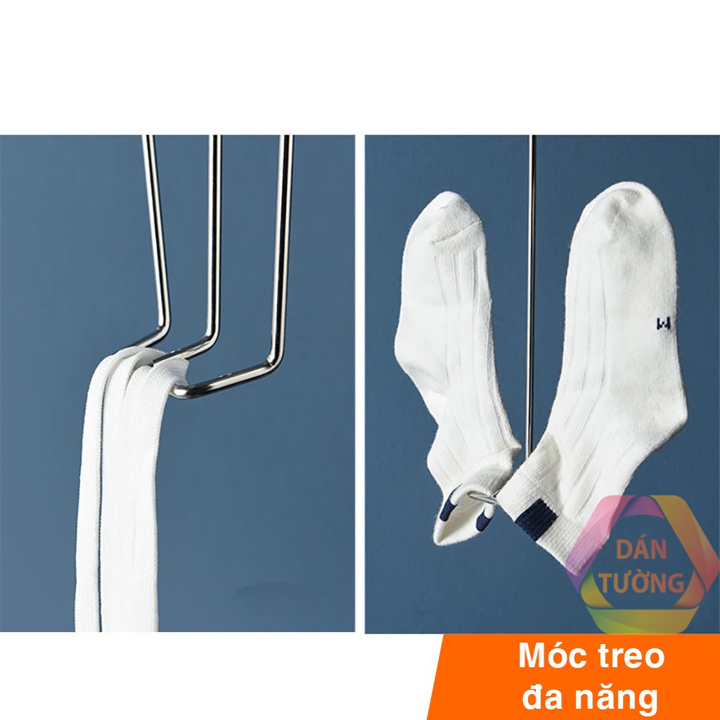 Móc treo phơi giày dép bằng Inox 304 dày 4 li, móc cứng cáp, sắp xếp treo tiện lợi giữ phom giầy MG