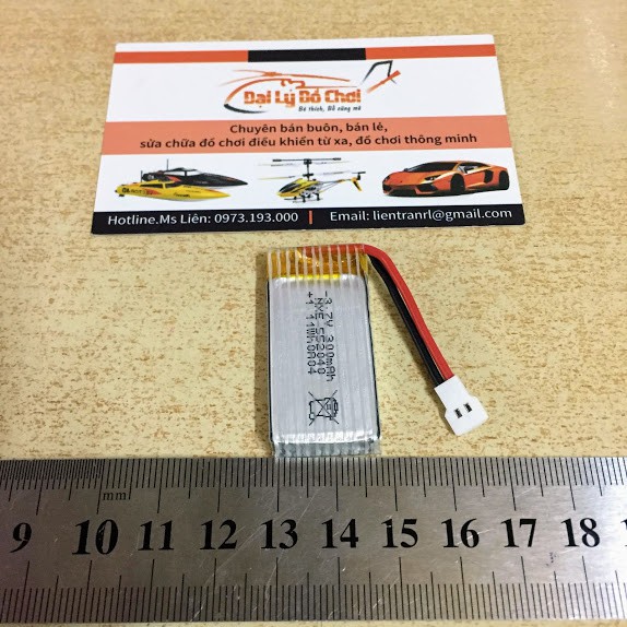 [RUBYRC] Pin Lipo chính hãng 3.7V dung lượng 300mAh dành cho máy bay V911S tại RUBYRC