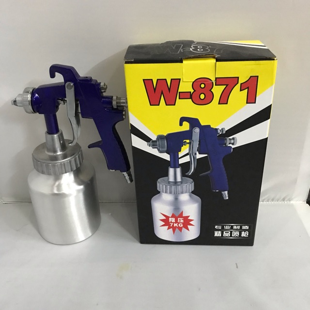 Súng phun sơn nước W871 Kèm Van Điều Áp Hơi