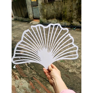 hoa, lá, quạt, formex 3 li trang trí