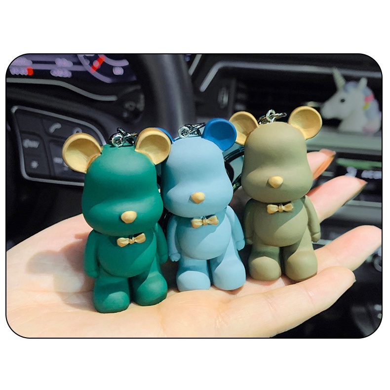 [CÓ SẴN] Móc Khóa Hình Gấu Bear Brick Hàn Quốc Cá Tính Cute - Móc Treo Chìa Khóa Oto Xe Máy