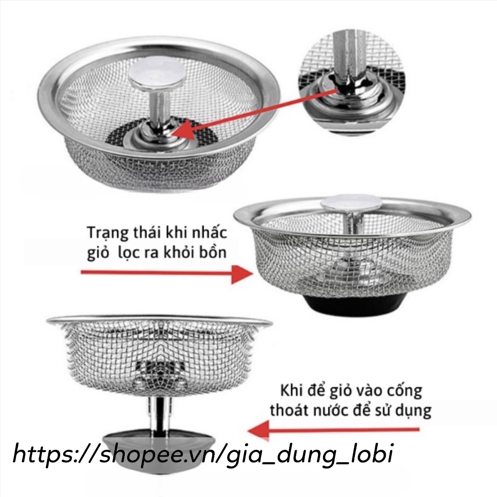 Nắp giỏ lọc rác nắp đậy bồn rửa chén giá tốt thoát nước nhanh, rọ lọc rác bồn rửa bát