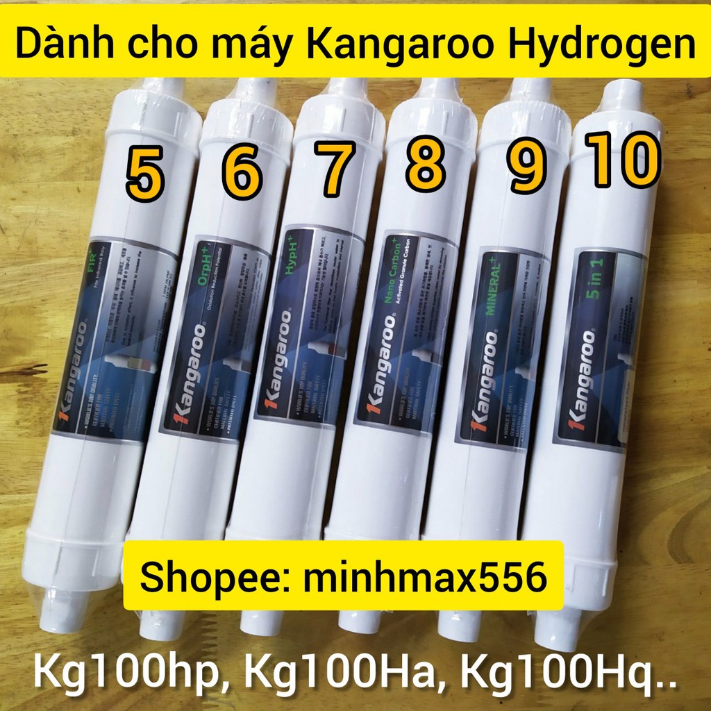 LÕI LỌC NƯỚC KANGAROO Hydrogen số 10 5in1 | thay cho máy KG100HP, KG100HA, KG100HQ, KG100HC..