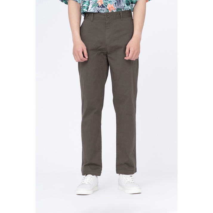 Quần Kaki BOO Dáng Regular Phối Cạp 2 Cúc