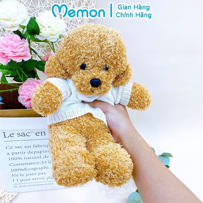 Gấu Bông Chó Xù Áo Len Đứng Cao Cấp Memon