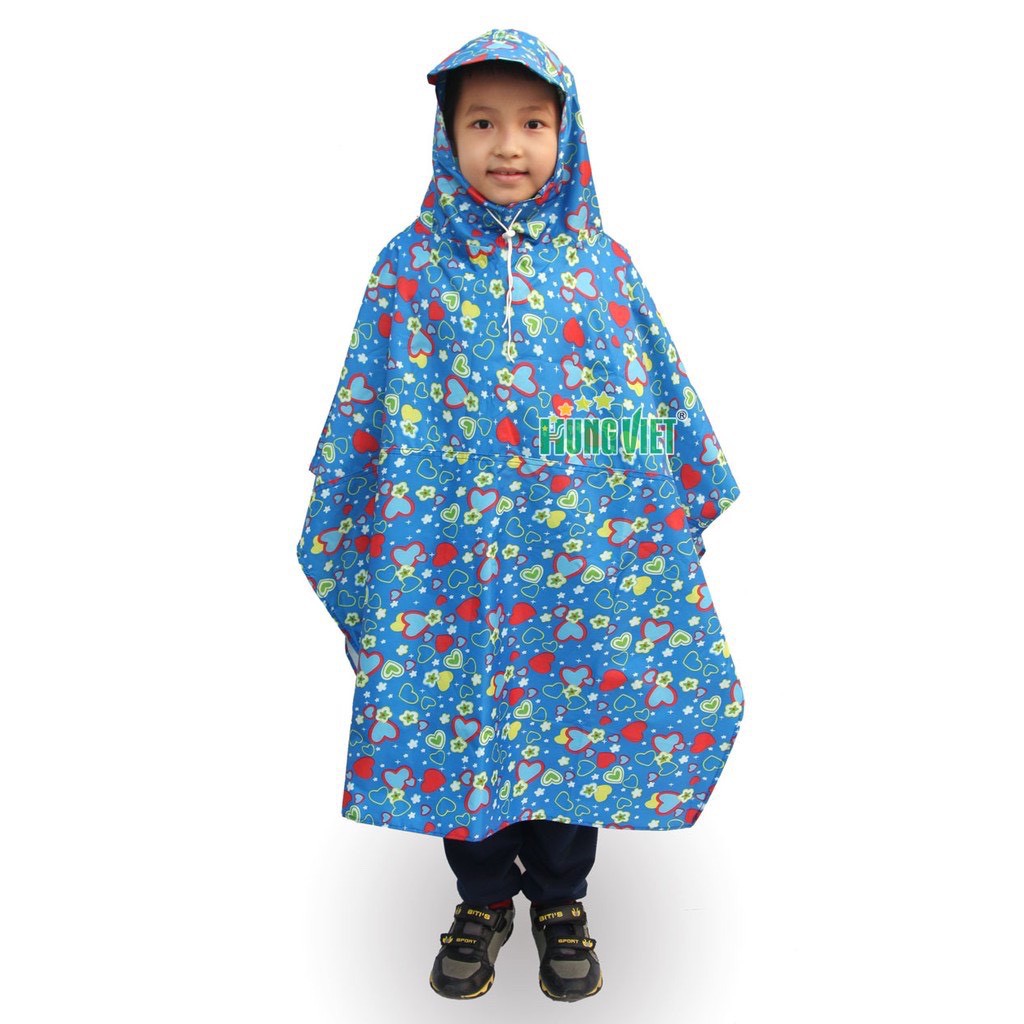 Áo mưa bít trẻ em cho trẻ từ 5 đến 13 tuổi --HH252 CHỌN MÀU NGẪU NHIÊN
