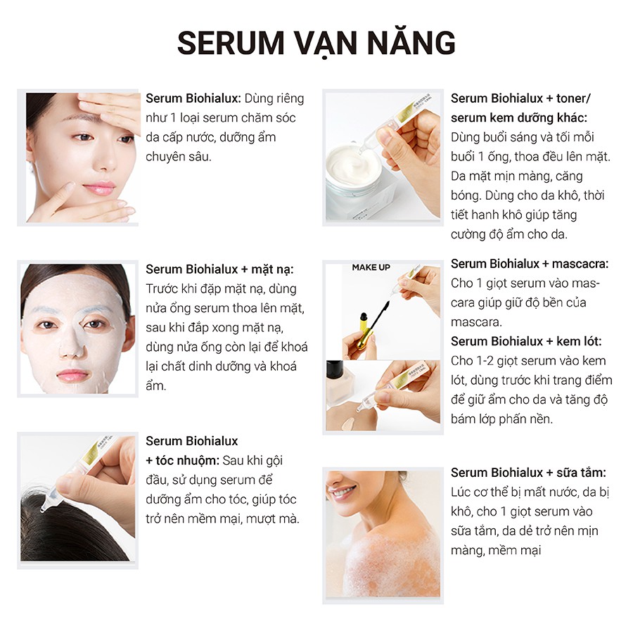 Serum Cấp Nước Dưỡng Ẩm chuyên sâu BIOHYALUX