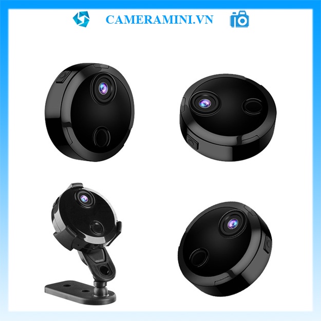Camera wifi an ninh HDQ15 kết nối từ xa qua điện thoại, có hồng ngoại quay đêm, có pin, không dây, có qrcode đằng sau