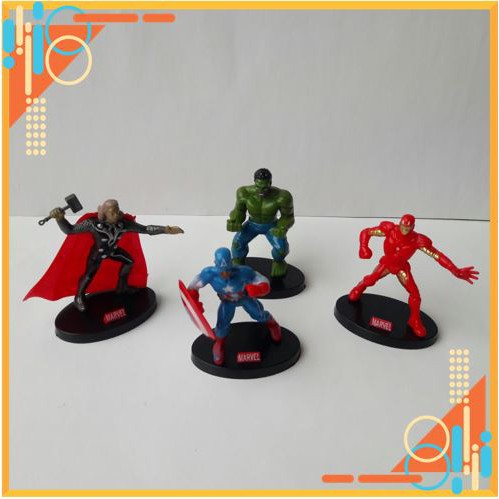 Biệt đội siêu anh hùng Avengers [RẺ VÔ ĐỊCH] làm đồ chơi, trang trí bánh kem, bánh sinh nhật (hàng nhẹ)