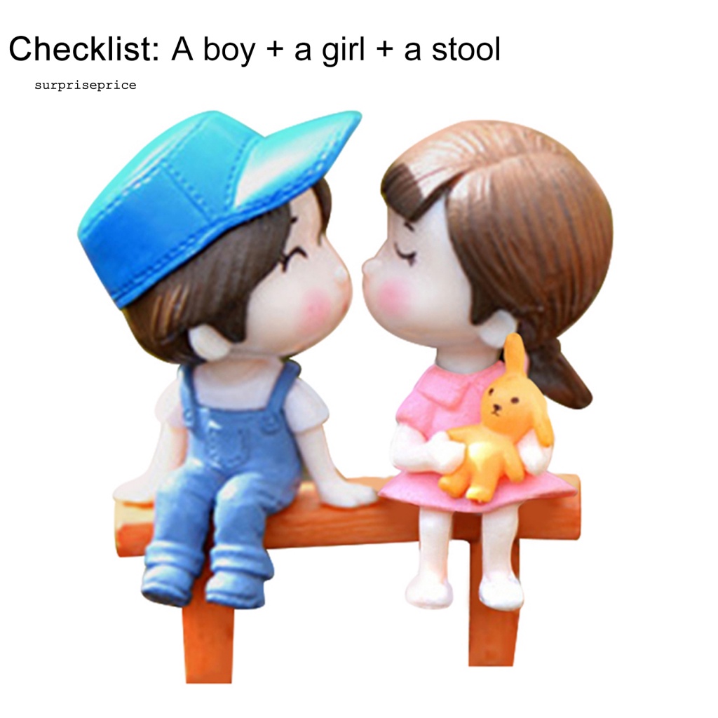 Set 3 Mô Hình Búp Bê Trưng Bày Trang Trí Nhà Cửa