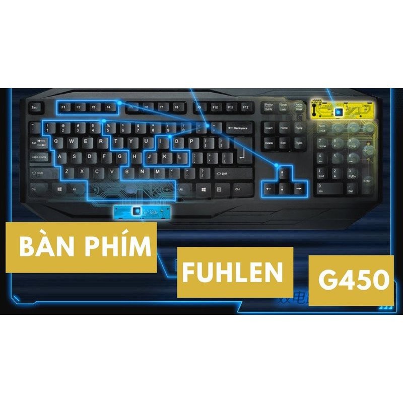 HN05 Bàn phím Fuhlen G450 giả cơ - FuhlenG450