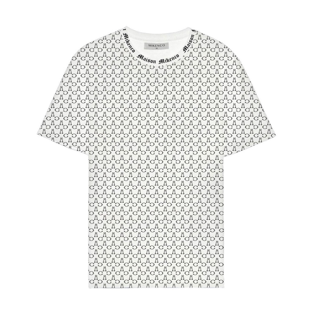 Áo phông Mikenco Monogram tshirt chính hãng chất cotton xịn đẹp, Áo thun Mikenko nam nữ hoạ tiết 5D siêu hot 2022 MK6