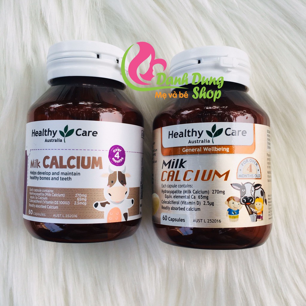 Milk Calcium Healthy Care 60 viên Úc