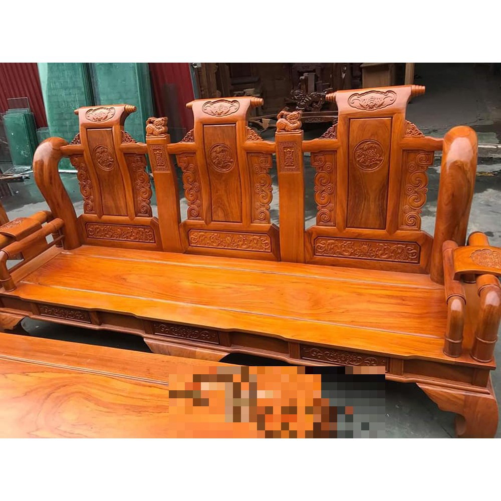 Bộ bàn ghế Tần Thủy Hoàng gỗ Gõ Đỏ